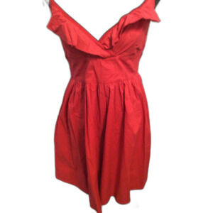 New NWT Red Summer Dress Cotton Fire Los Angeles Size Medium M
